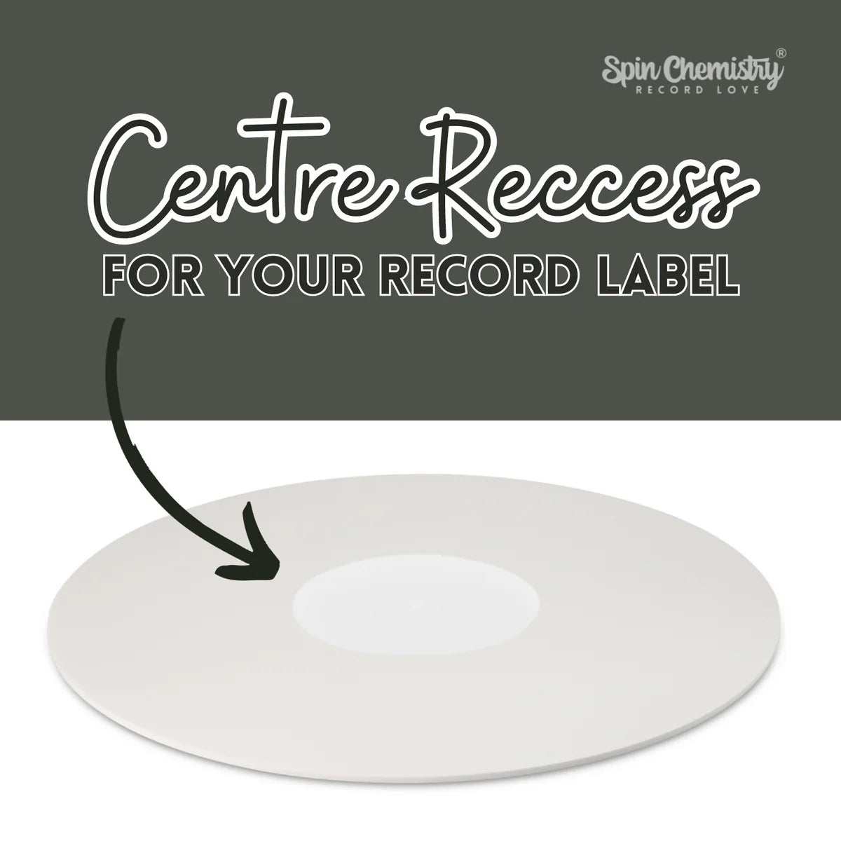Spin Chemistry - Acrylic Turntable Slipmat (Sonic Snow White)
