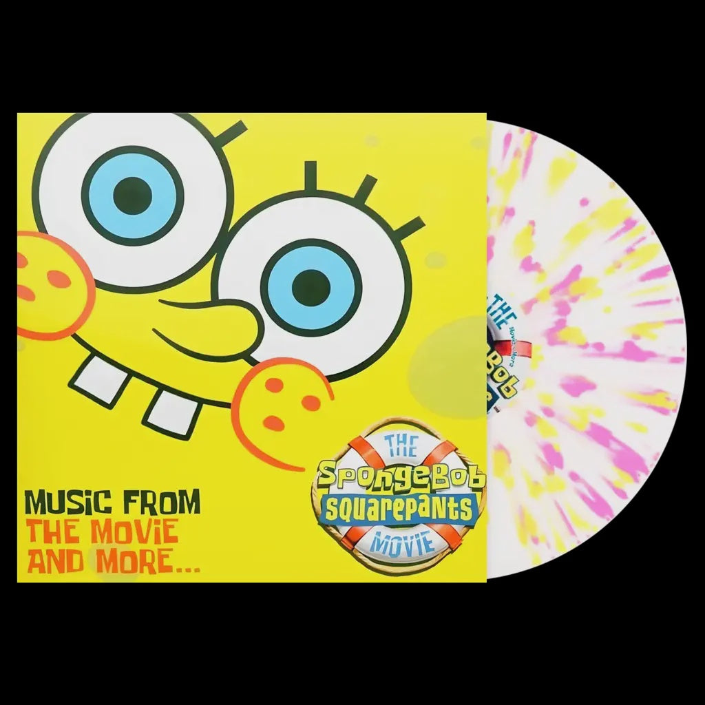 Soundtrack - The Spongebob Squarepants Music From the Movie & More RSD BF2024 Clear With Yellow & Pink Splatter Coloured Vinyl LP