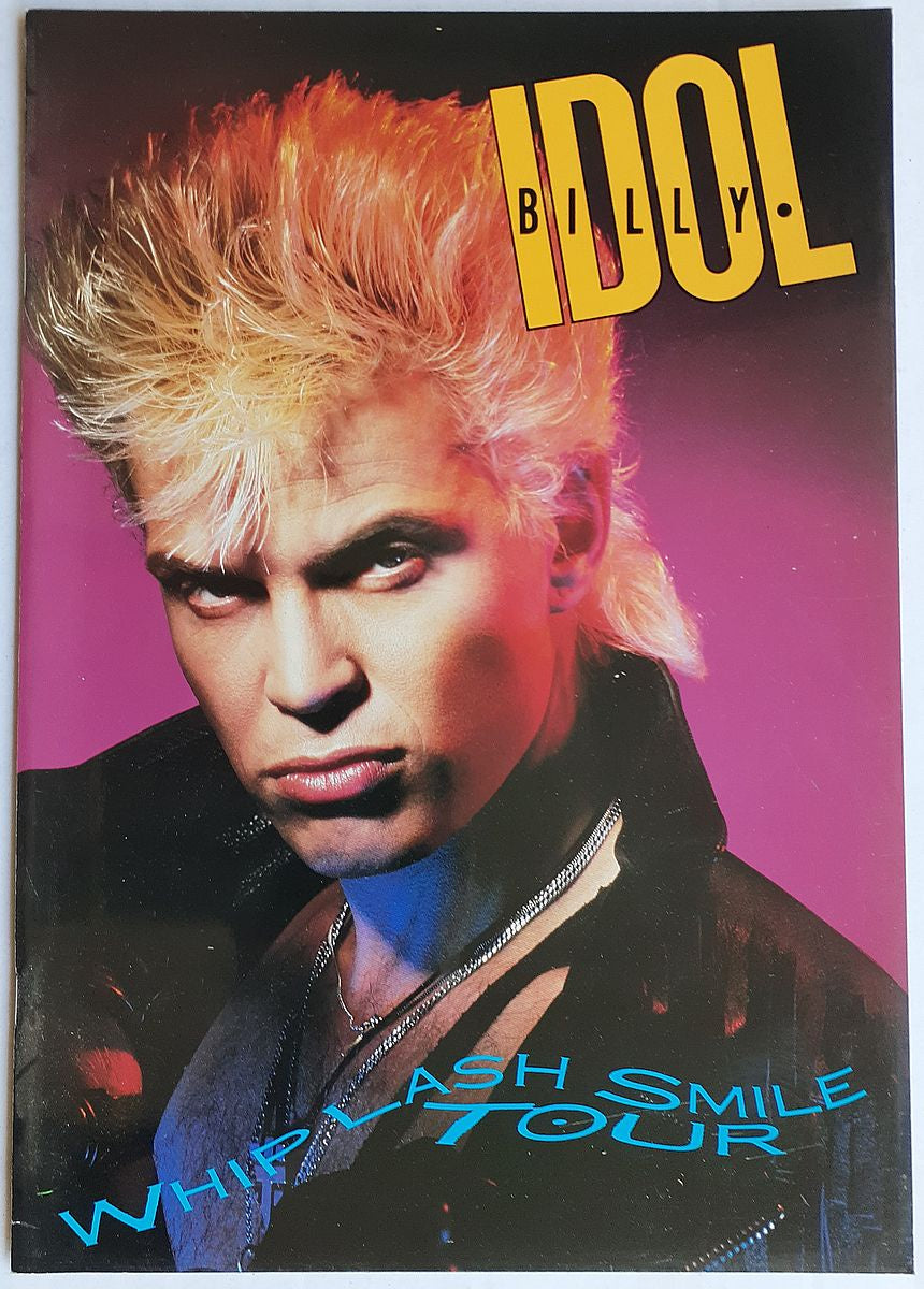 Billy Idol - Whiplash Smile 1986 Original Concert Tour Program