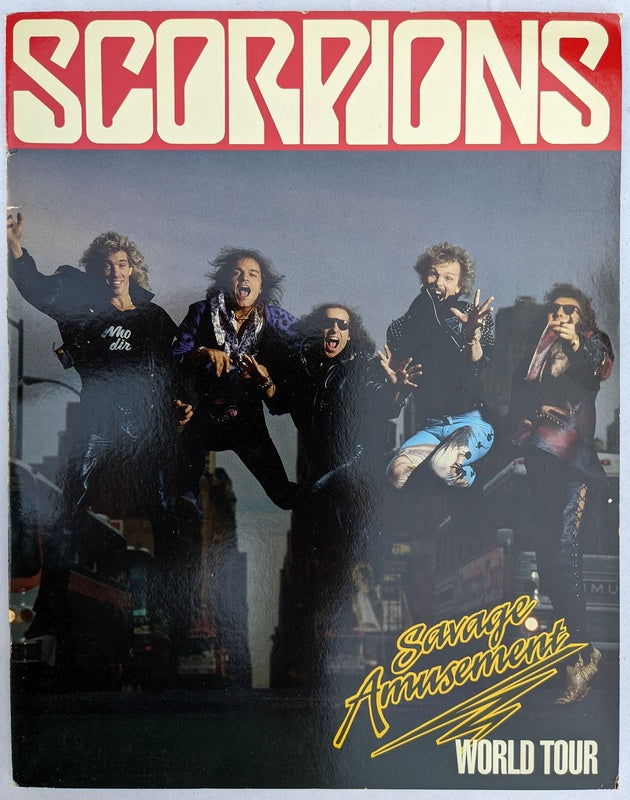 Scorpions - Savage Amusement 1988 World Tour Original Concert Program