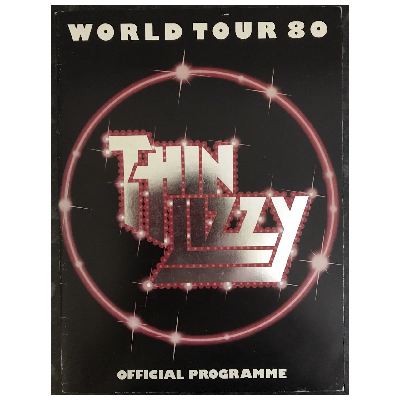 Thin Lizzy - World Tour 1980 Original Concert Tour Program With Concert Ticket