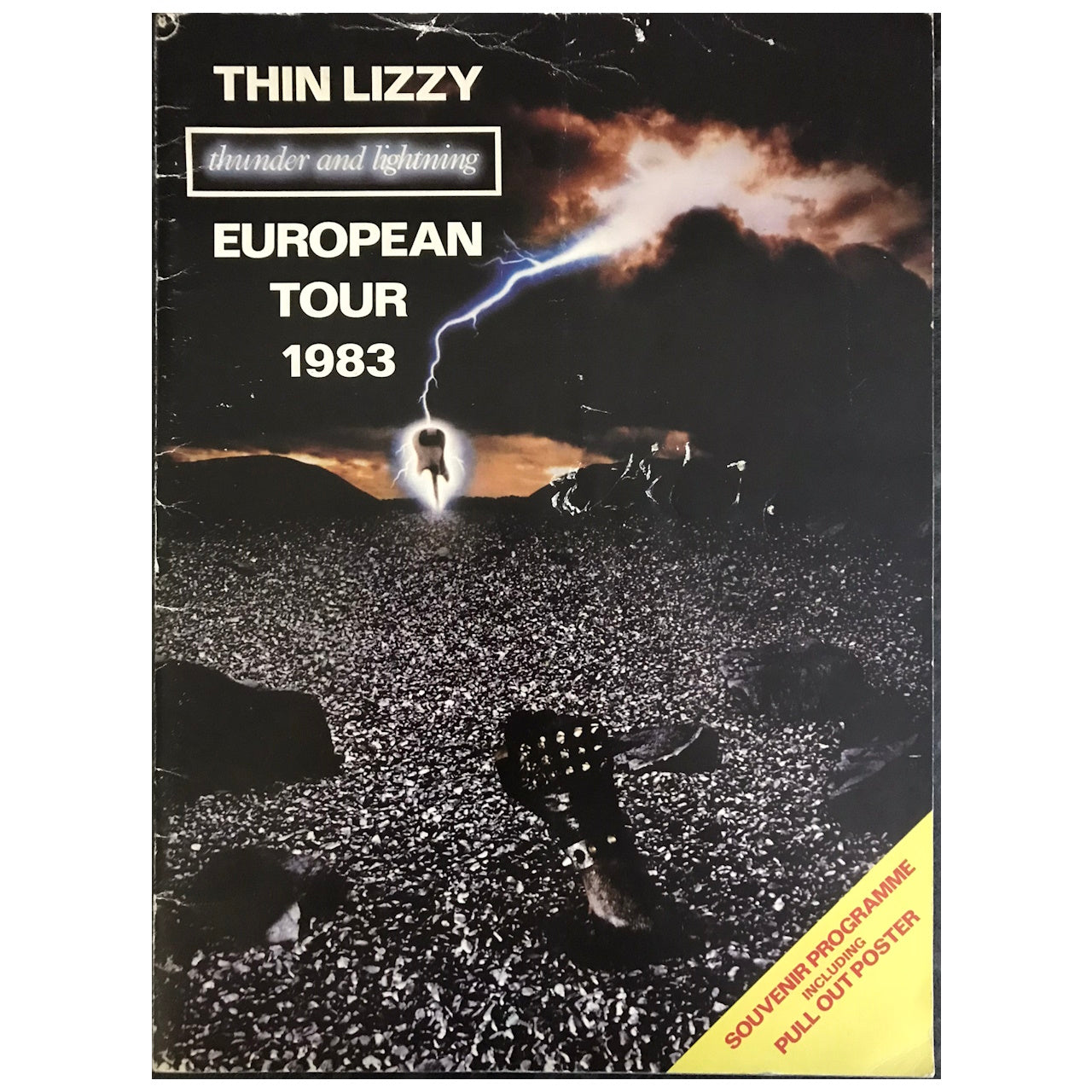 Thin Lizzy - Thunder And Lightning European Tour 1983 Original Concert Tour Program