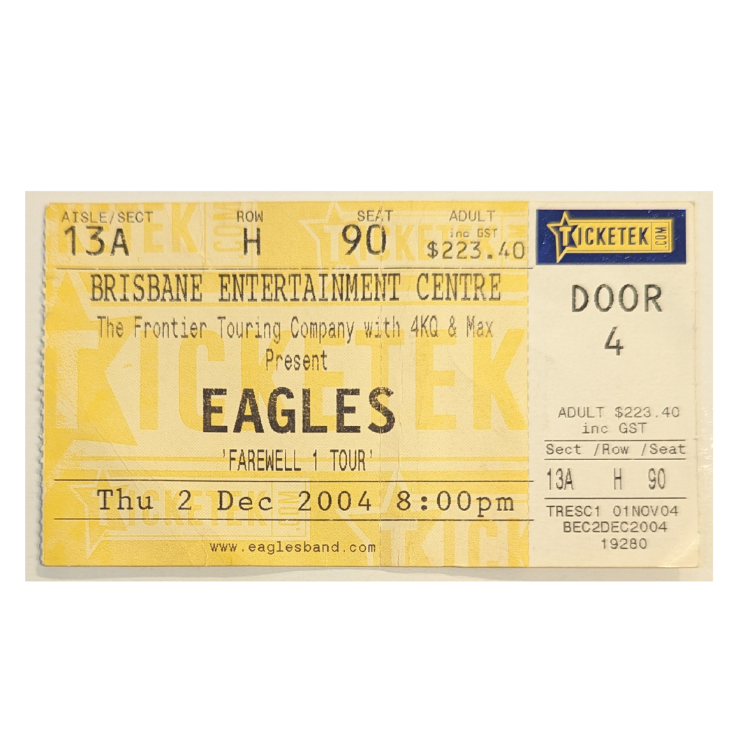 Eagles - Farewell 1 Tour 2004 Original Vintage Concert Ticket
