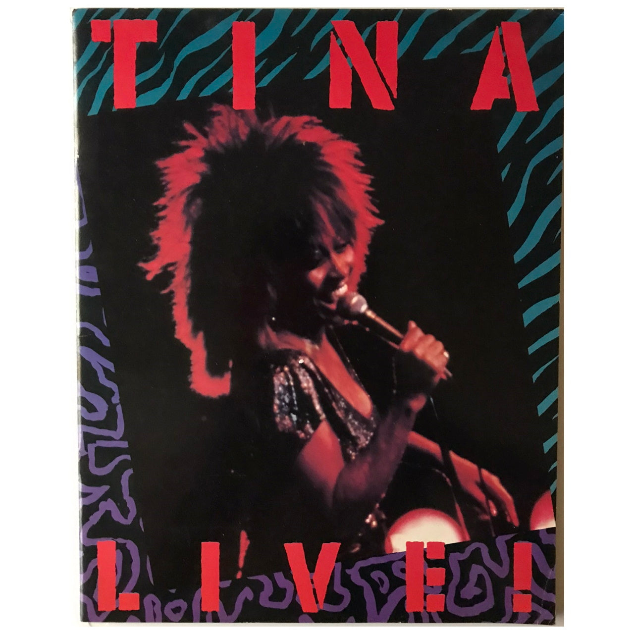 Tina Turner - Private Dancer Tour 1985 Europe & UK Original Concert Tour Program With Ticket