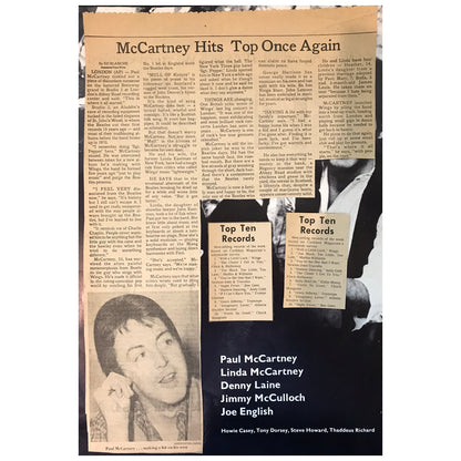 Wings - Wings Over America 1976 Original Concert Tour Program