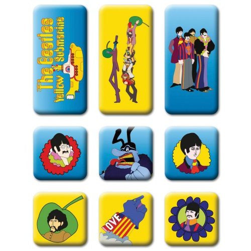 Beatles - Yellow Submarine 9 Piece Magnet Set