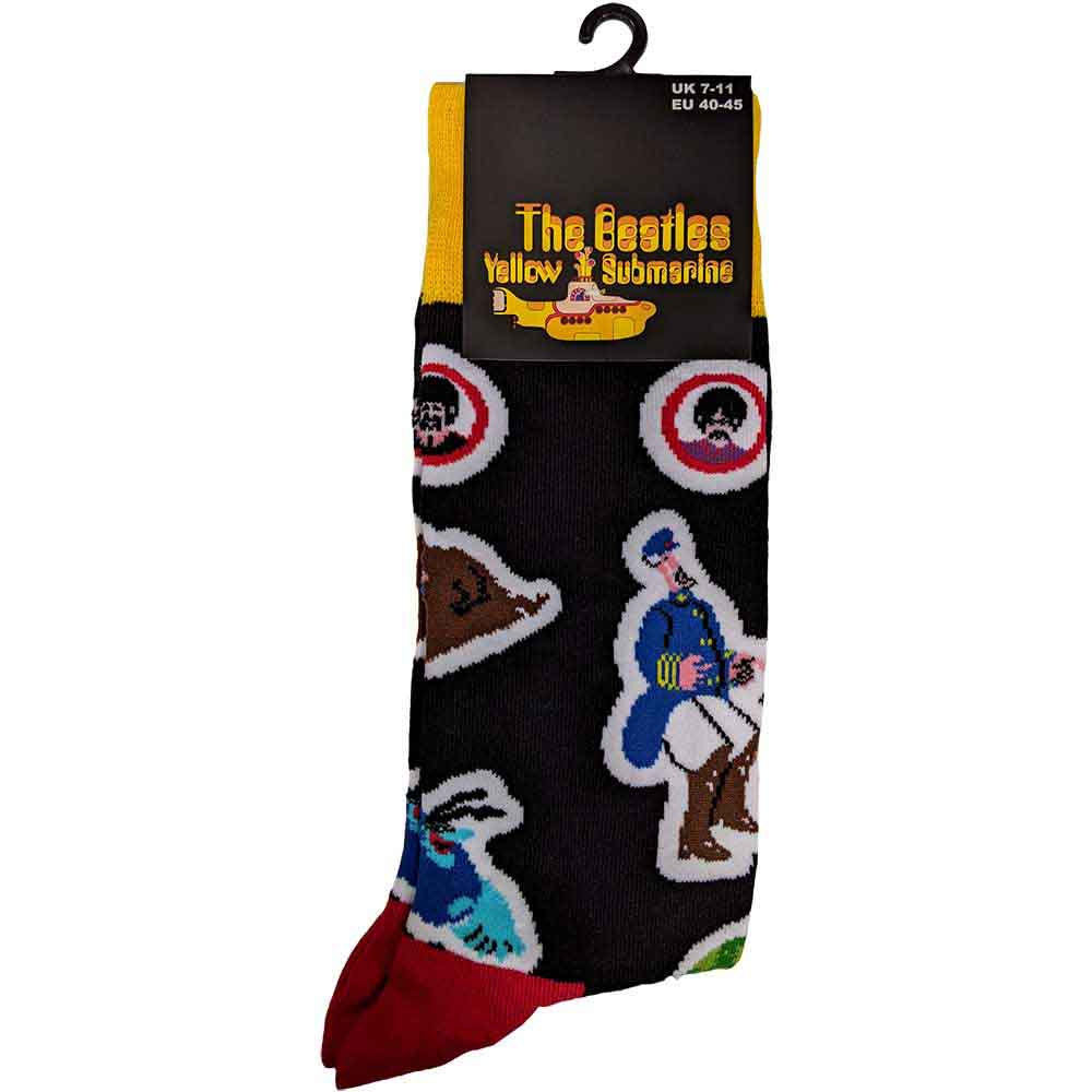 Beatles - Yellow Submarine Portholes  Unisex Size 7-11 Socks
