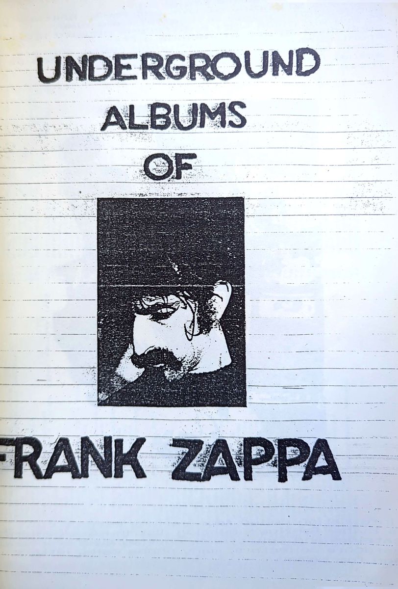 Frank Zappa - Underground Albums Of Frank Zappa Softcover Book (1989)