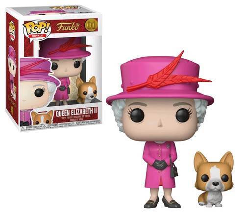 Royal Family - Queen Elizabeth II With Corgi Pop! Vinyl #01