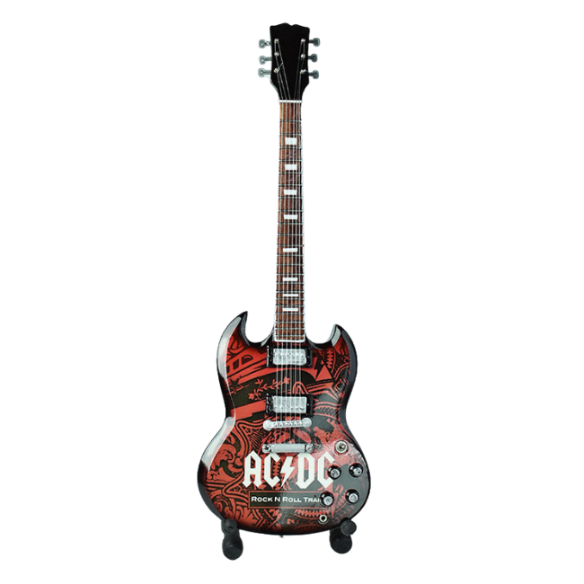 AC/DC - ACDC Rock N Roll Train Miniature Guitar