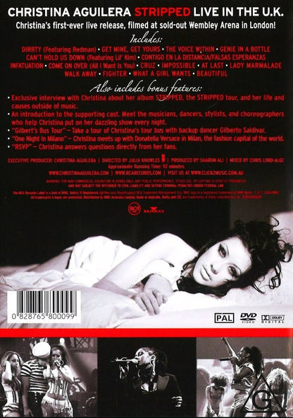 Christina Aguilera – Stripped: Live In The UK DVD