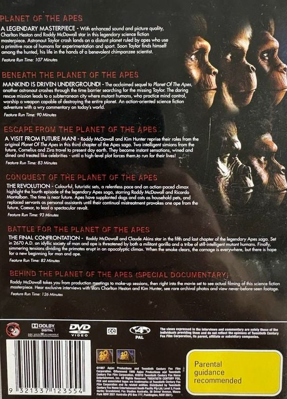 Charlton Heston - Planet Of The Apes Collection  6DVD