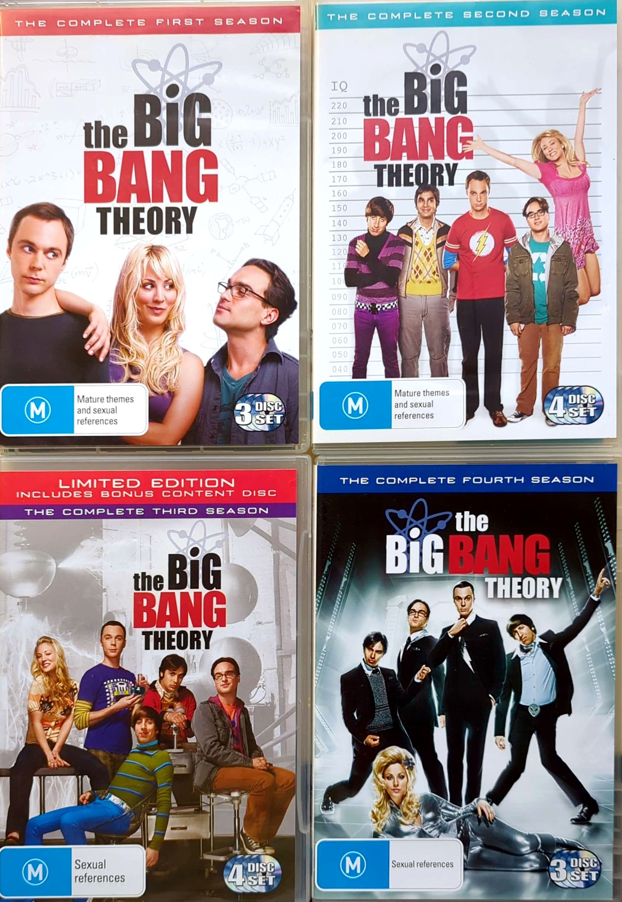 Jim Parsons - Big Bang Theory Seasons 1-4 14DVD Set (Used)