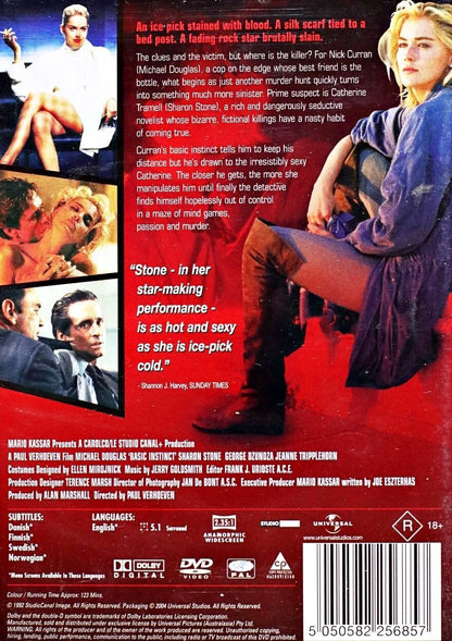 Sharon Stone - Basic Instinct (R Rated) (1992) DVD (Used)