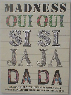 Madness - Oui Oui Si Si Ja Ja Da Da Original 2012 UK Concert Tour Program