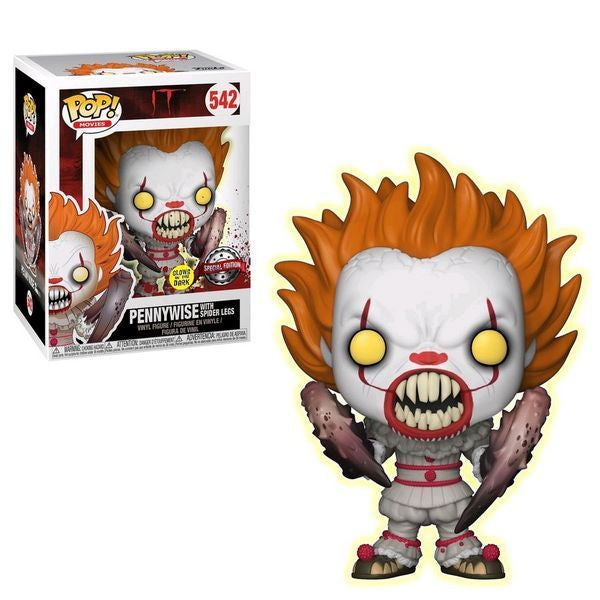 It (2017) - Pennywise (Spider Legs Glow) US Exclusive Collectable Pop! Vinyl #542
