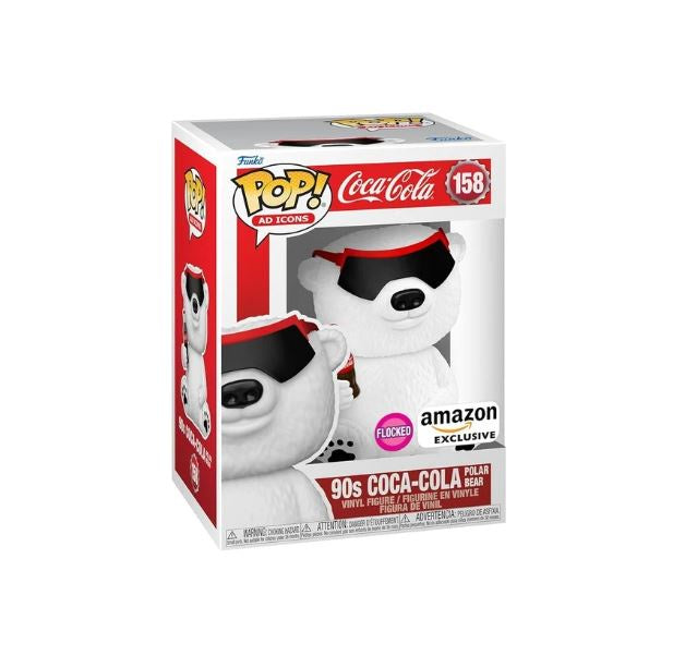 Coca Cola - 90's Polar Bear Flocked US Exclusive Pop! Vinyl #158