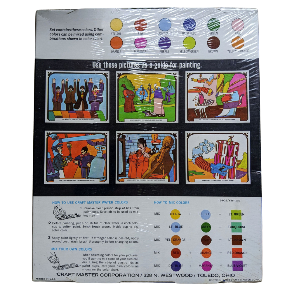 Beatles -  Original 1968 Yellow Submarine Water Color Set