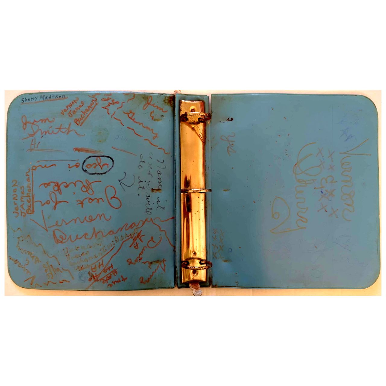 Beatles - 1960s Blue 3-Ring Binder NEMS Standard Plastic Products