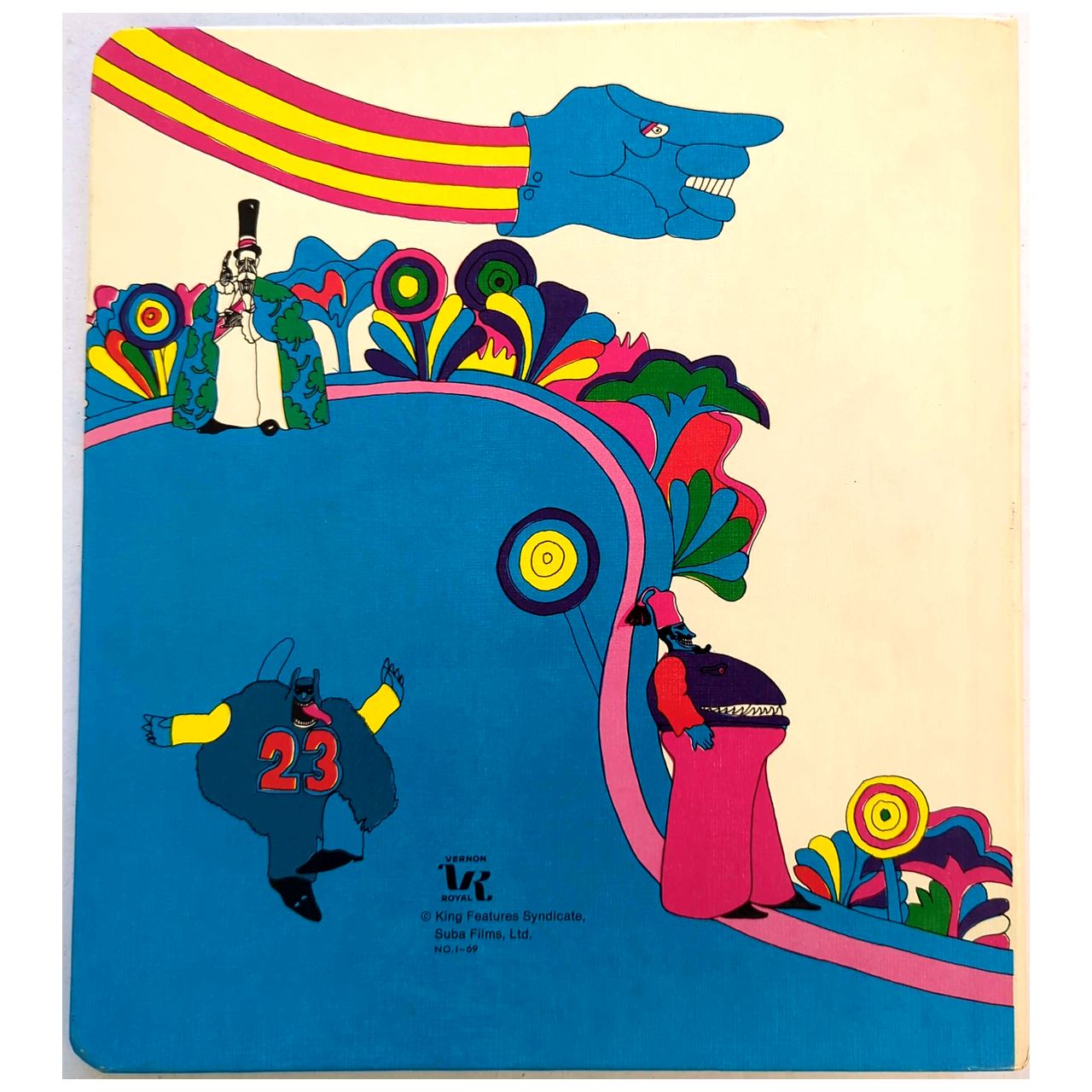 Beatles - 1969 Yellow Submarine 3-Ring Binder Folder EXC COND