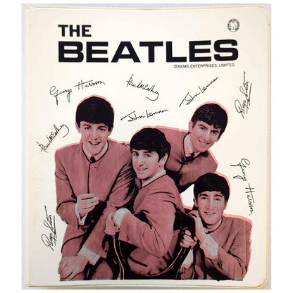 Beatles - 1960s White 3-Ring Binder NEMS NY Loose Leaf EXC COND