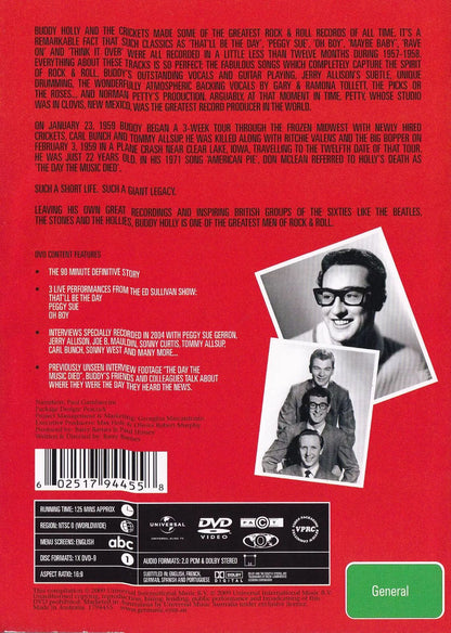 Buddy Holly – The Music Of Buddy Holly & The Crickets - The Definitive Story 50th Anniversary Ed DVD