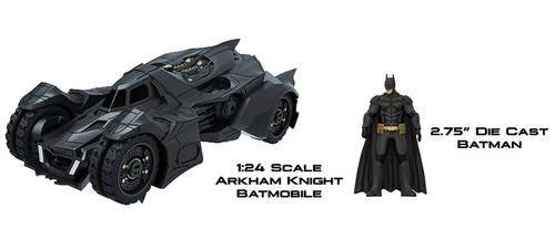 Batman: Arkham Knight - 1:24 Batmobile & Figure Die Cast Car