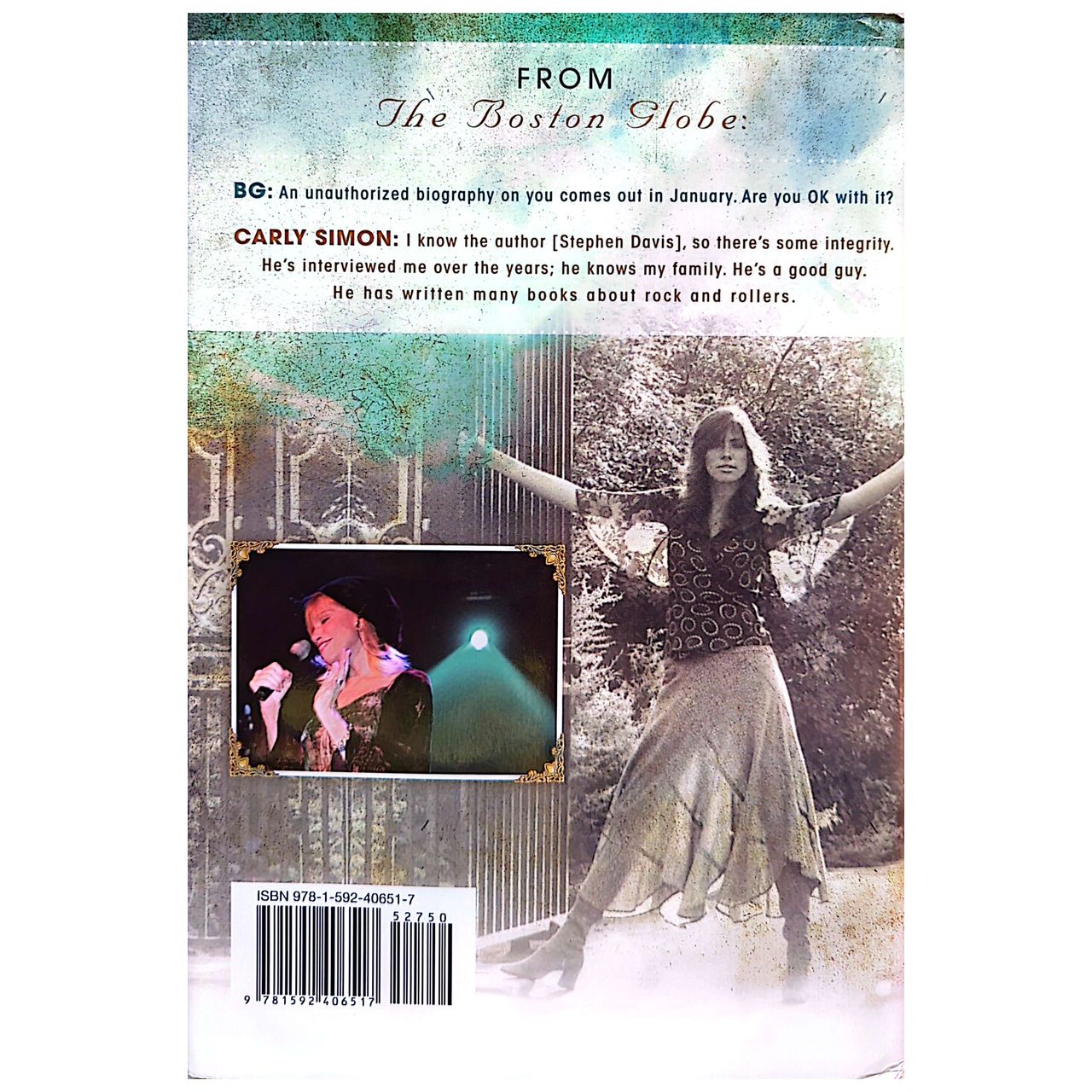 Stephen Davis - Carly Simon More Room In A Broken Heart Hardcover Book (2012)