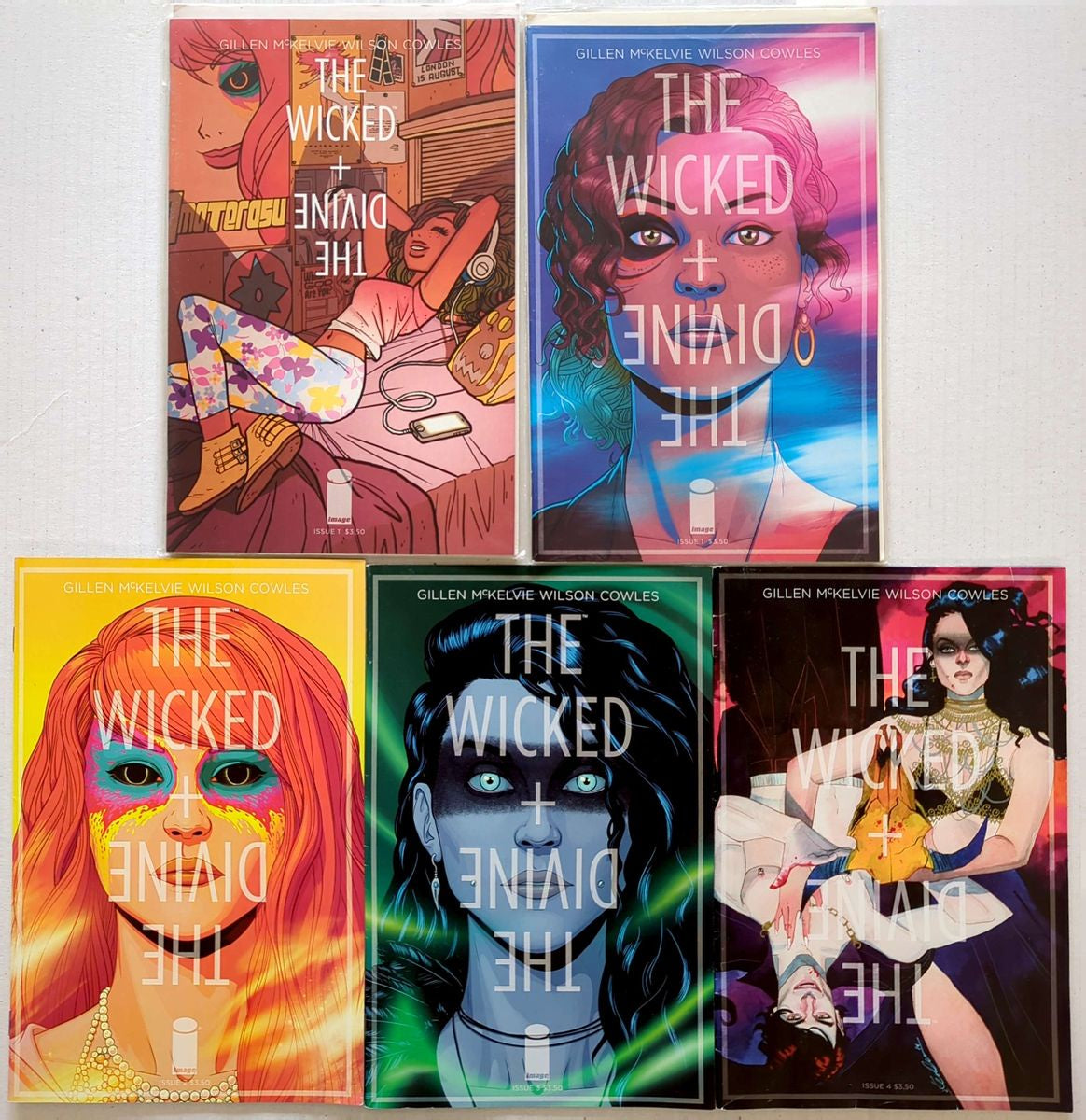 Wicked + The Divine - 5 x  Image Comics  #1-4 W/Variant Covers