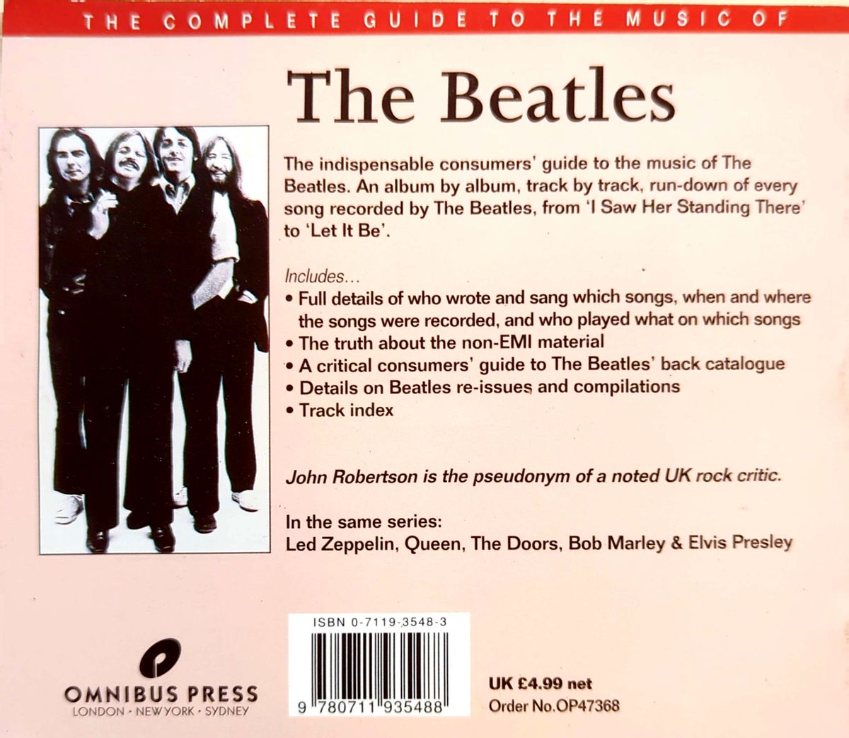 John Robertson - The Complete Guide To The Music Of The Beatles Book (1994)