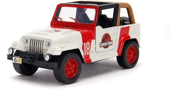 Jurassic Park - 1:32 1992 Jeep Wrangler Hollywood Ride Die Cast Car