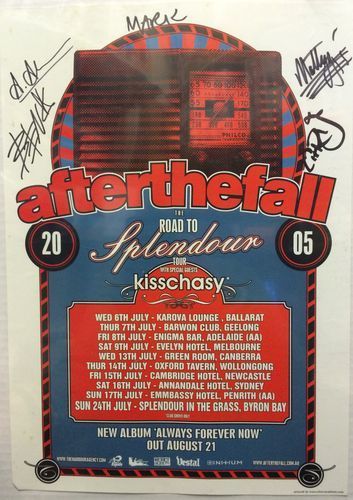 After the Fall - 2005 Splendor 30 X 42cm Collectable Poster Autographed
