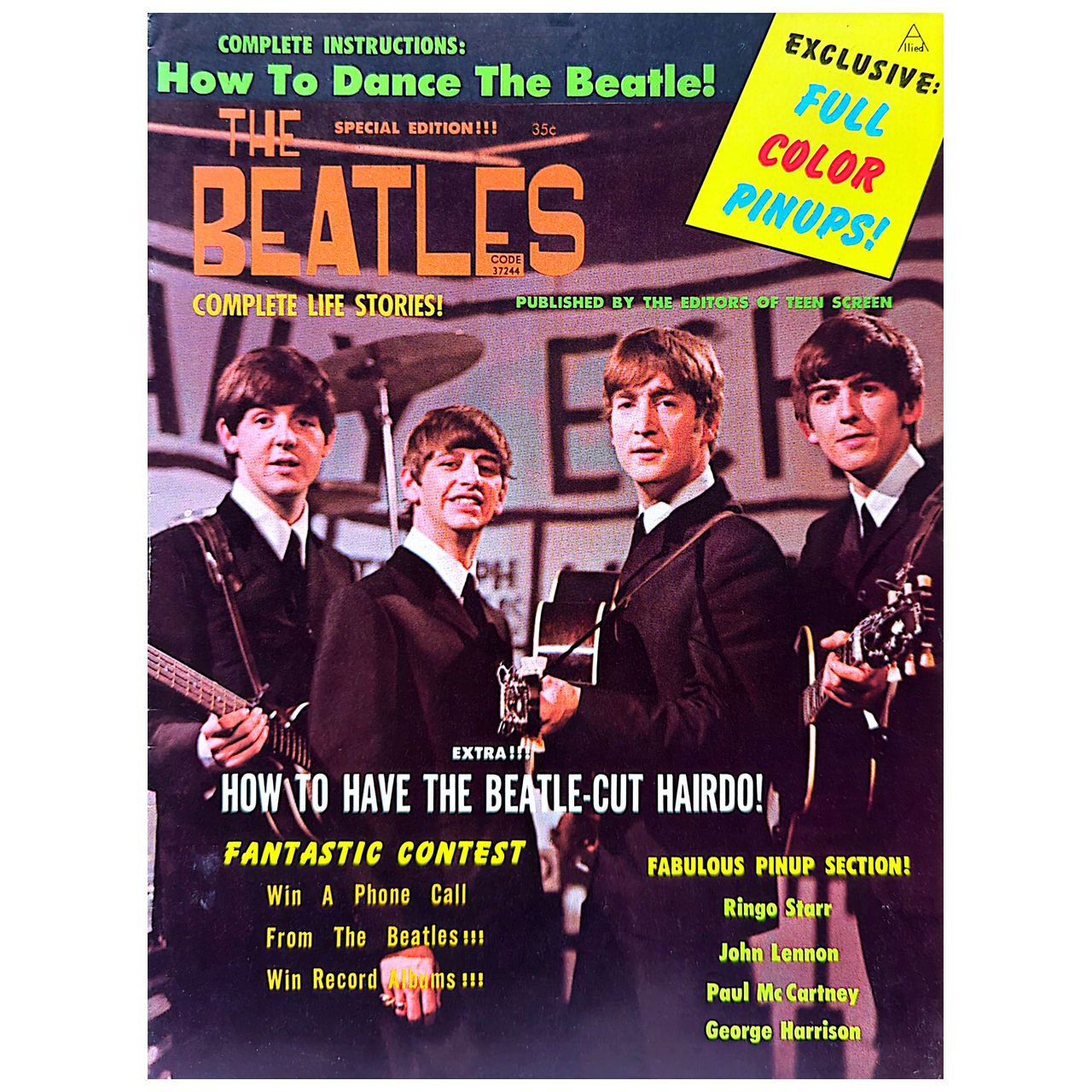 Beatles - 1964 Special Edition Teen Screen Magazine (Used)