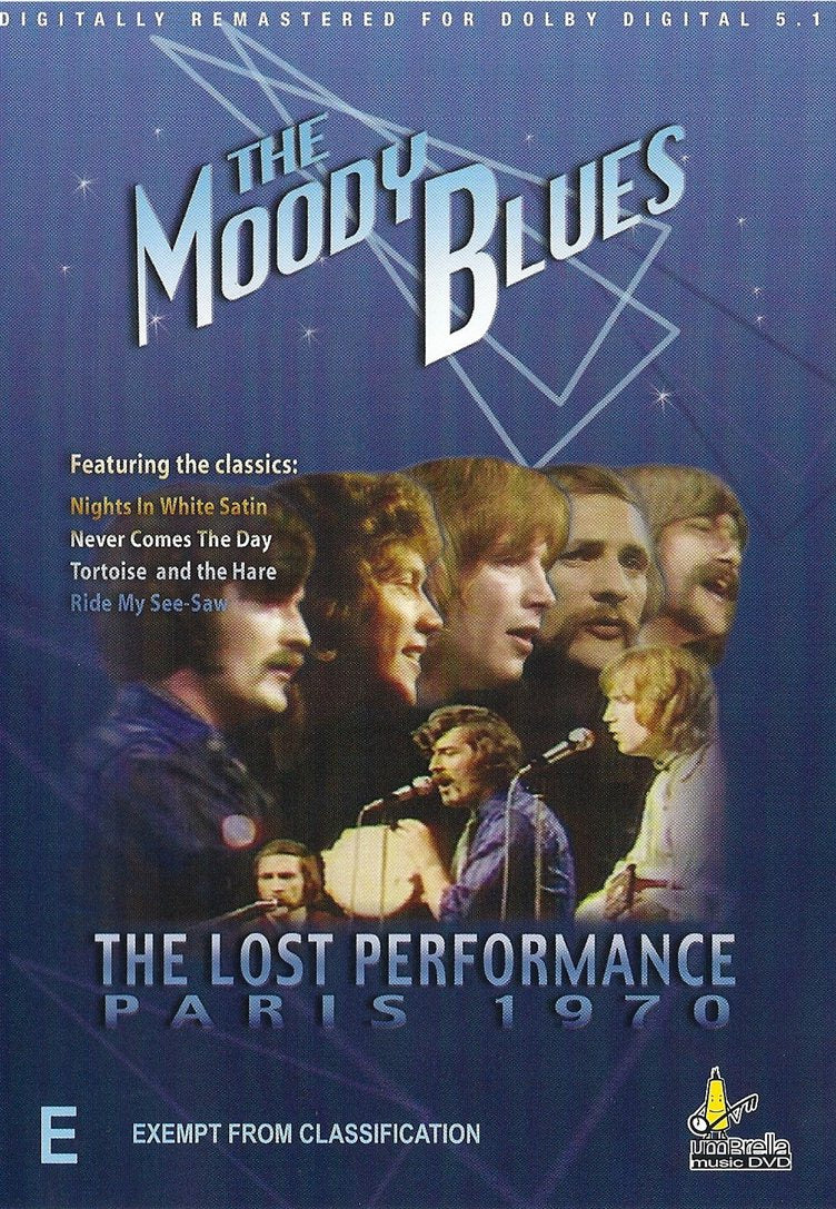 Moody Blues – The Lost Performance Paris 1970 DVD (Used)