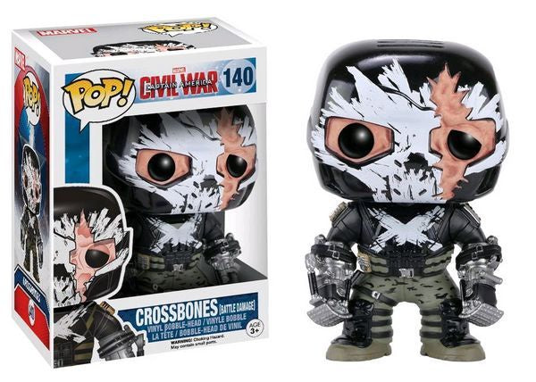 Captain America 3: Civil War - Crossbones (Battle Damage) Cracked Mask Collectable Pop! Vinyl #140