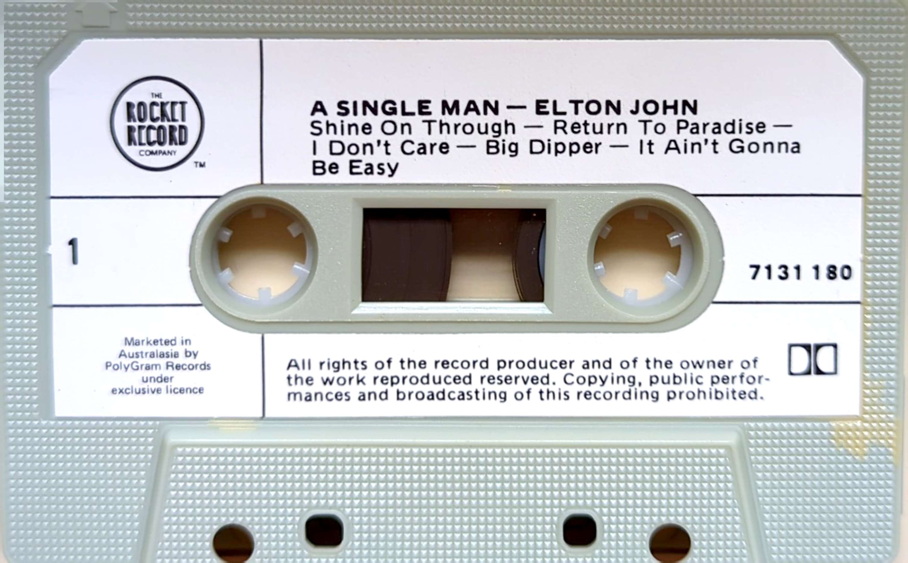 Elton John – A Single Man Cassette (Used)