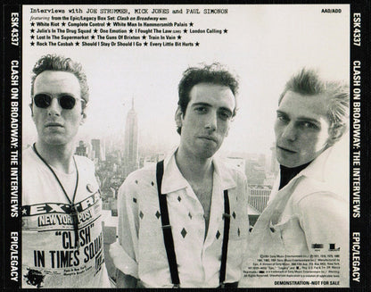 Clash - Clash on Broadway - Interviews Promo CD