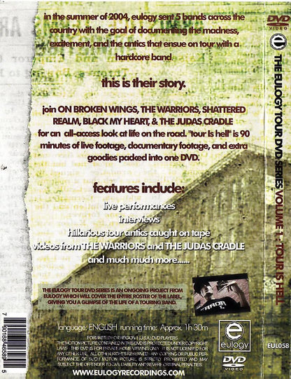 Various Artists - The Eulogy Tour Vol 1: Tour Is Hell DVD (New)