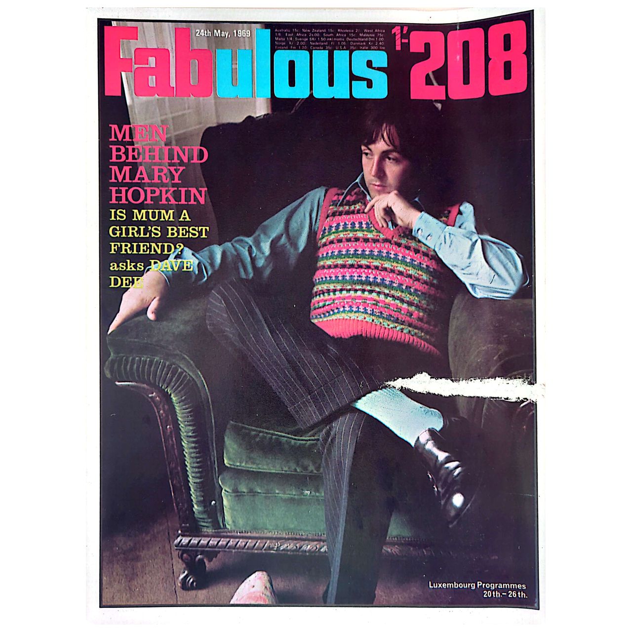 Beatles - Fabulous 208 24 May 1969 Magazine