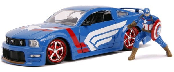 Captain America - 1:24 2006 Ford Mustang GT Die Cast Car