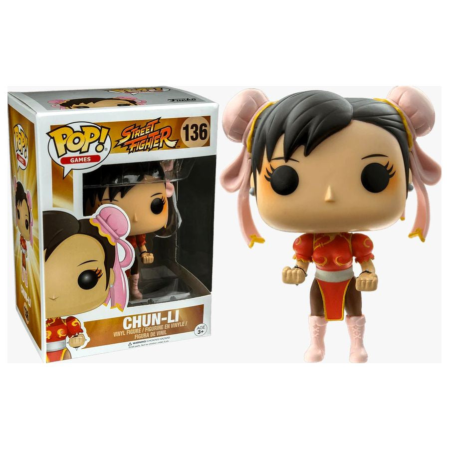 Street Fighter - Chun-Li (Red) Collectable Pop! Vinyl #136 (Used)