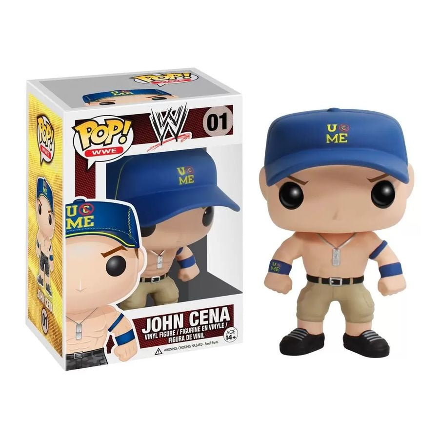 WWE - John Cena Blue Cap Collectable Pop! Vinyl #01 Used