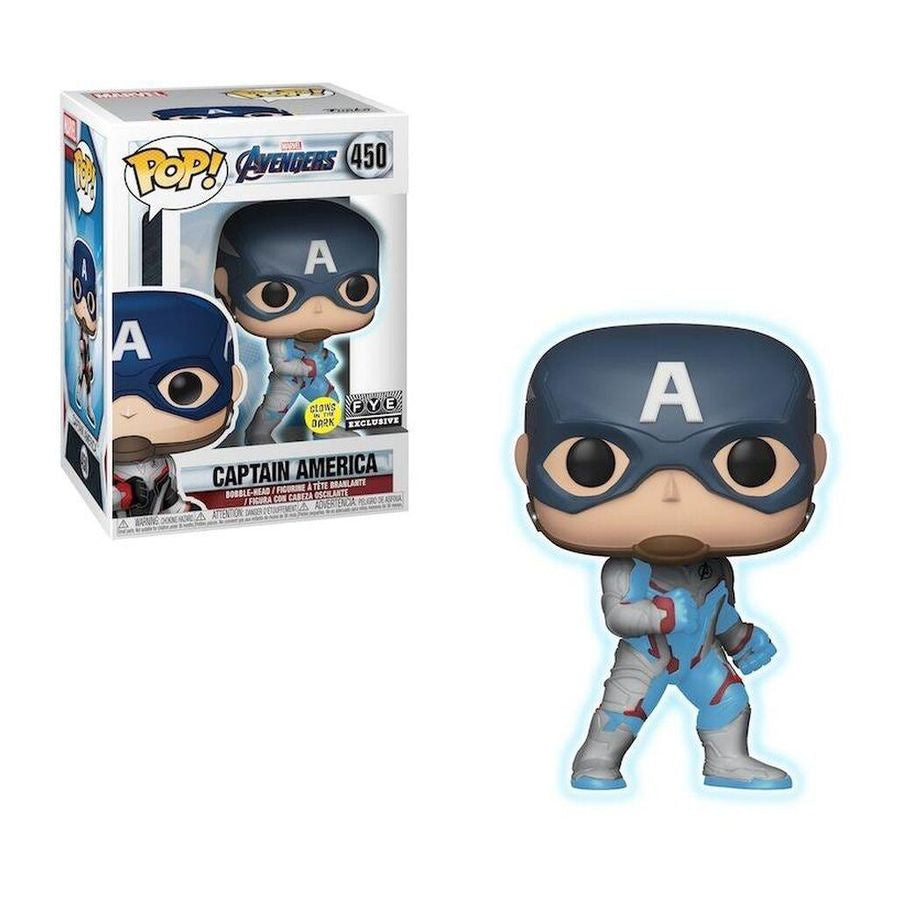Avengers 4: Endgame - Captain America (Quantum Realm/Team Suit) Glow Collectable Pop! Vinyl