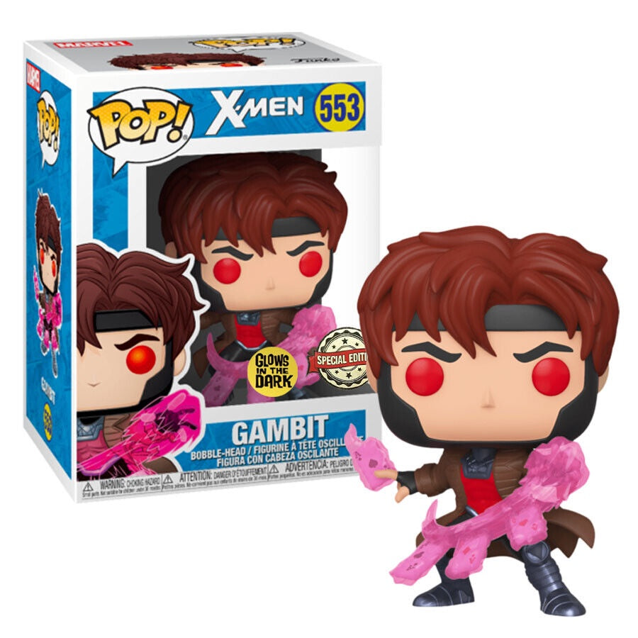 X-Men (Comics)- Gambit With Cards Translucent Glow Pop! Vinyl #553