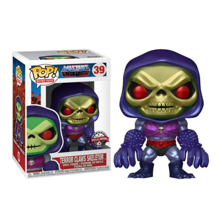 Masters Of The Universe - Terror Claws Skeletor Metallic US Exclusive Pop! Vinyl #39