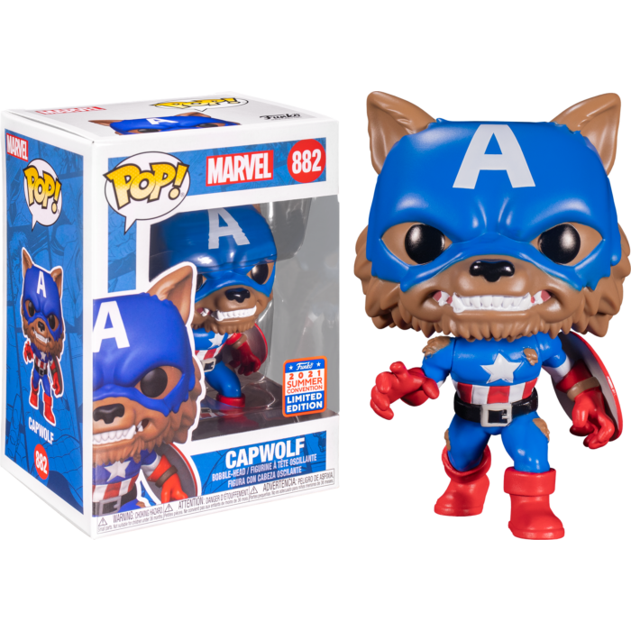 Captain America - Capwolf 2021 SDCC Collectable Pop! Vinyl #882