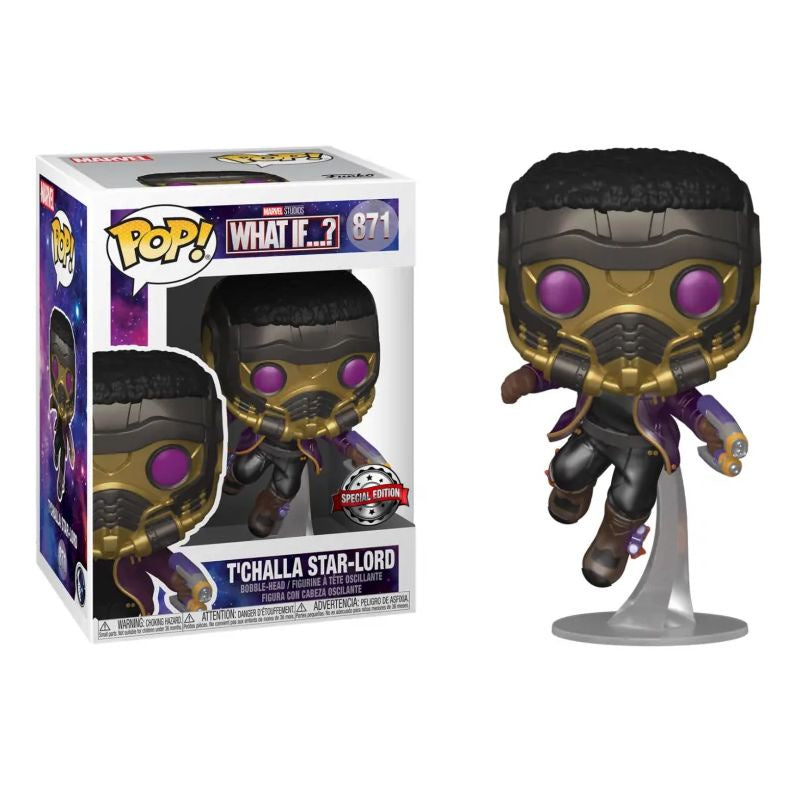 What If - T'Challa Star-Lord Metallic US Exclusive Pop! Vinyl #871