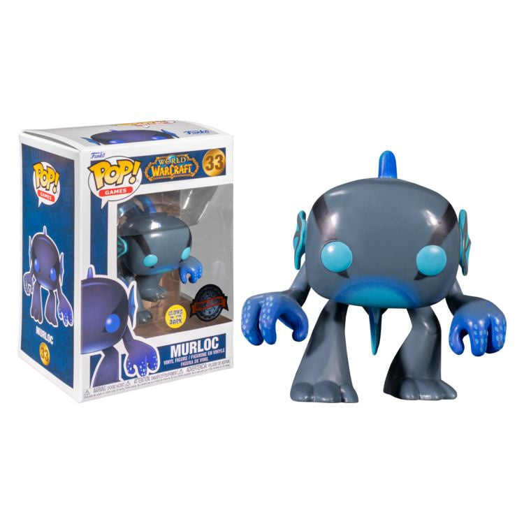World of Warcraft - Murloc (Black/Blue) Glow Blizzard 30th Anniversary US Exclusive Pop! Vinyl #33