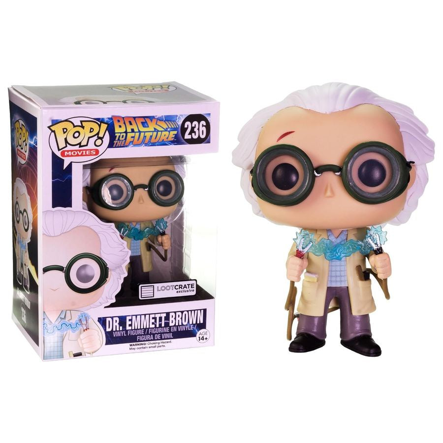 Back To The Future - Dr Emmett Brown (1955 With Jumper Cables) Collectable Pop! Vinyl #236 (Used)
