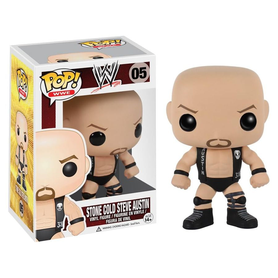 WWE - Stone Cold Steve Austin (2K 3:16 Vest) Collectable Pop! Vinyl #05 (Used)